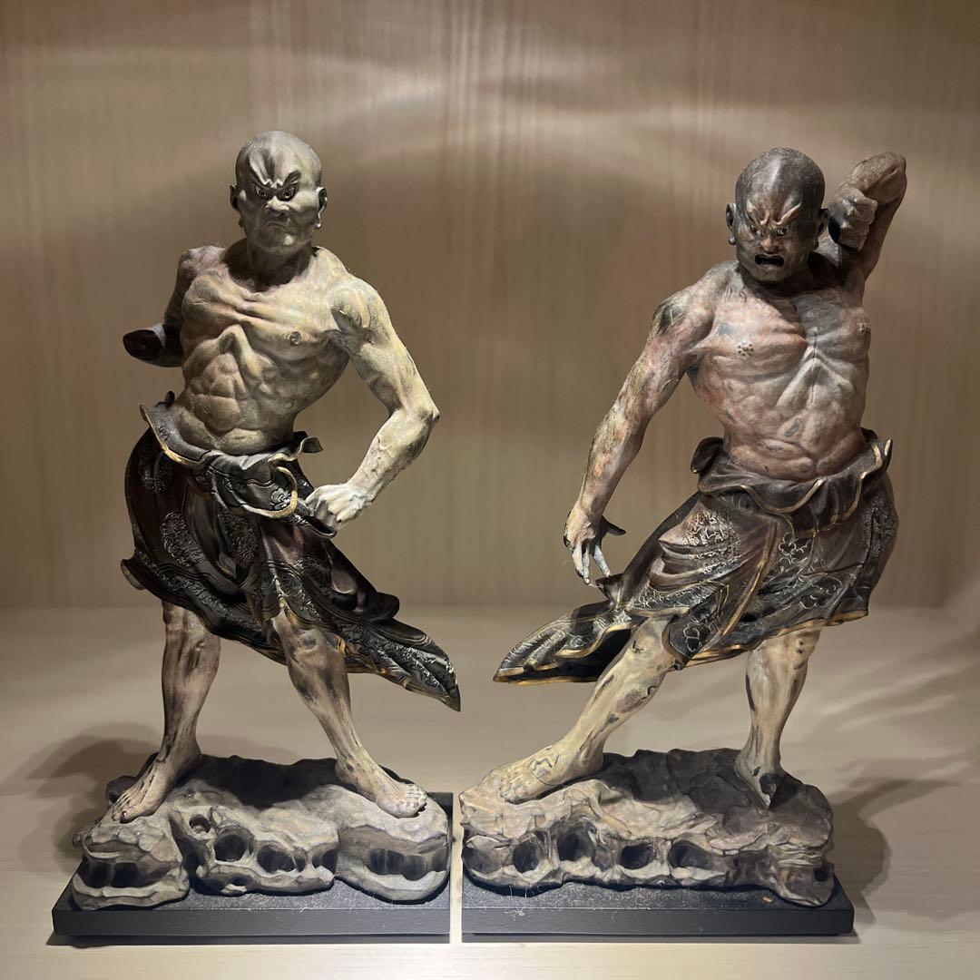 【生産終了品】金剛力士［掌］阿形吽形ペア　イスム仏像フィギュア