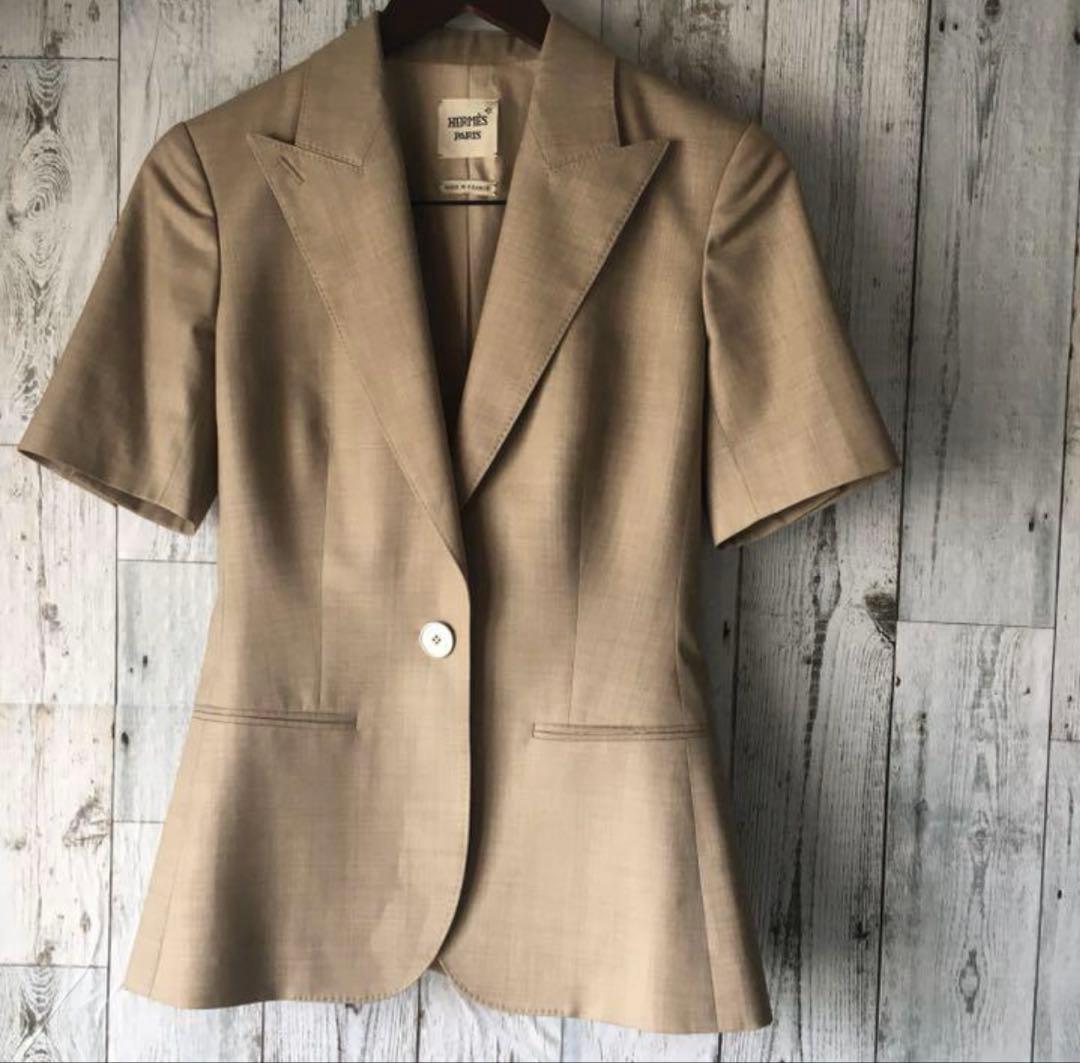 【試着のみ・未使用品】HERME エルメス　パンツスーツ　タグ付き