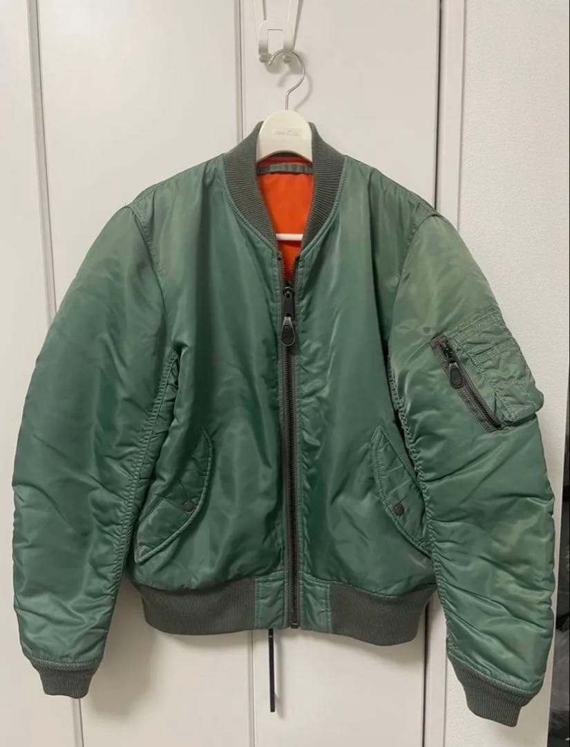 AVIREX XL フライトジャケットMA-1 アーチロゴ　コマーシャルロゴ