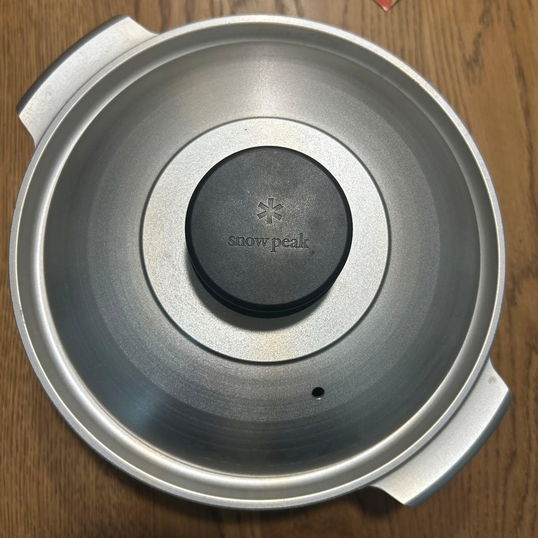  peak アルミ土鍋 直径約24cm 蓋付き