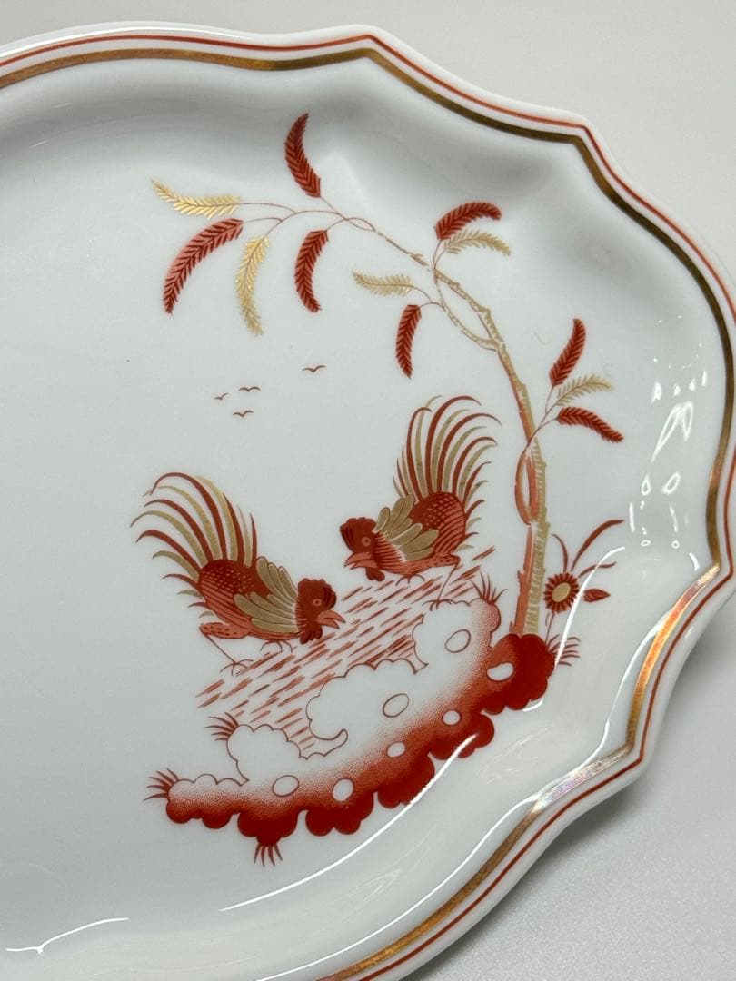 Richard Ginori レッドコック ミニオーバルプレート 小皿