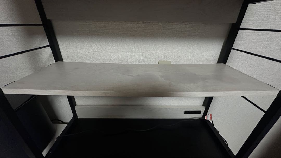 ホワイト木製キッチンカウンター