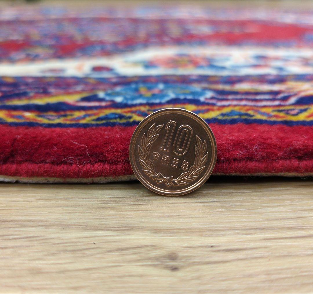 ペルシャ絨毯 手織り 美術品 ＳＡＲＯＧＨ産　91x65 クリーニング済