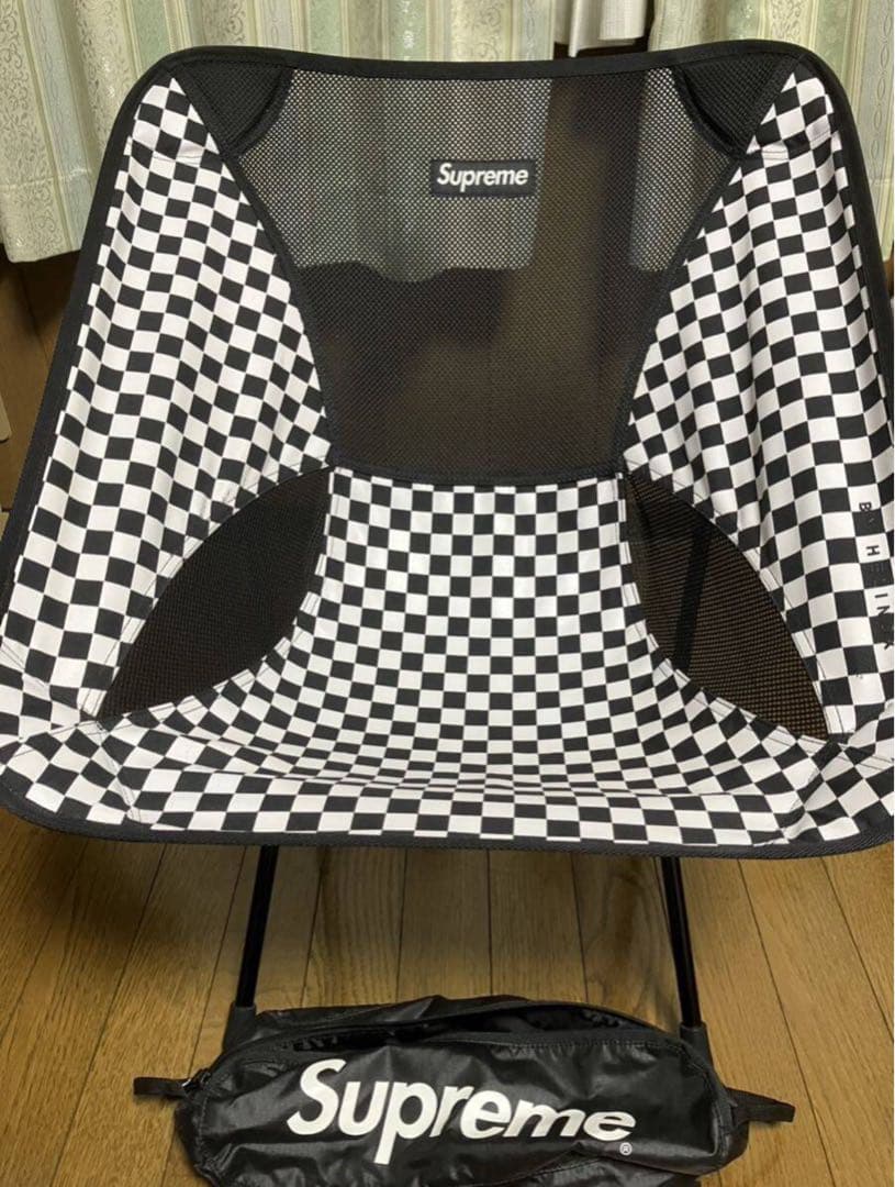 Supreme チェッカーパターン アウトドアチェア