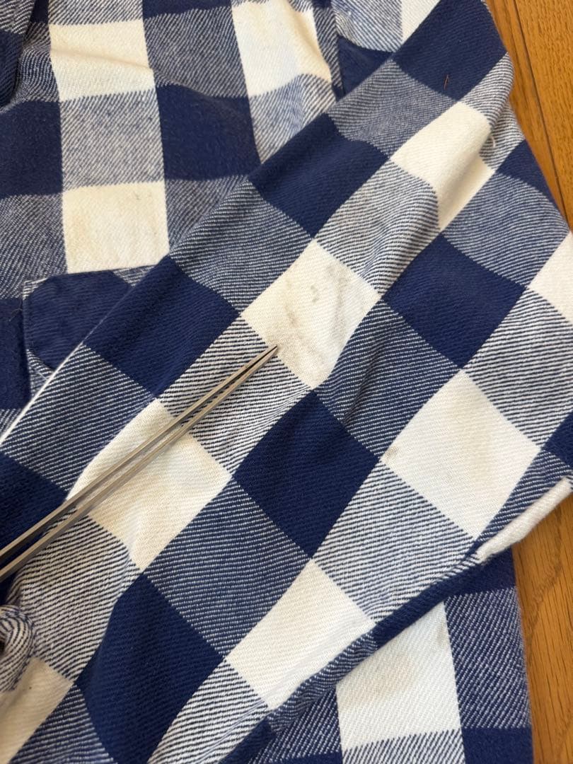 【人気】70s〜80s FIVE BROTHER ネルシャツ 16-L-16½