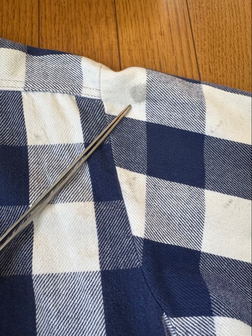 【人気】70s〜80s FIVE BROTHER ネルシャツ 16-L-16½