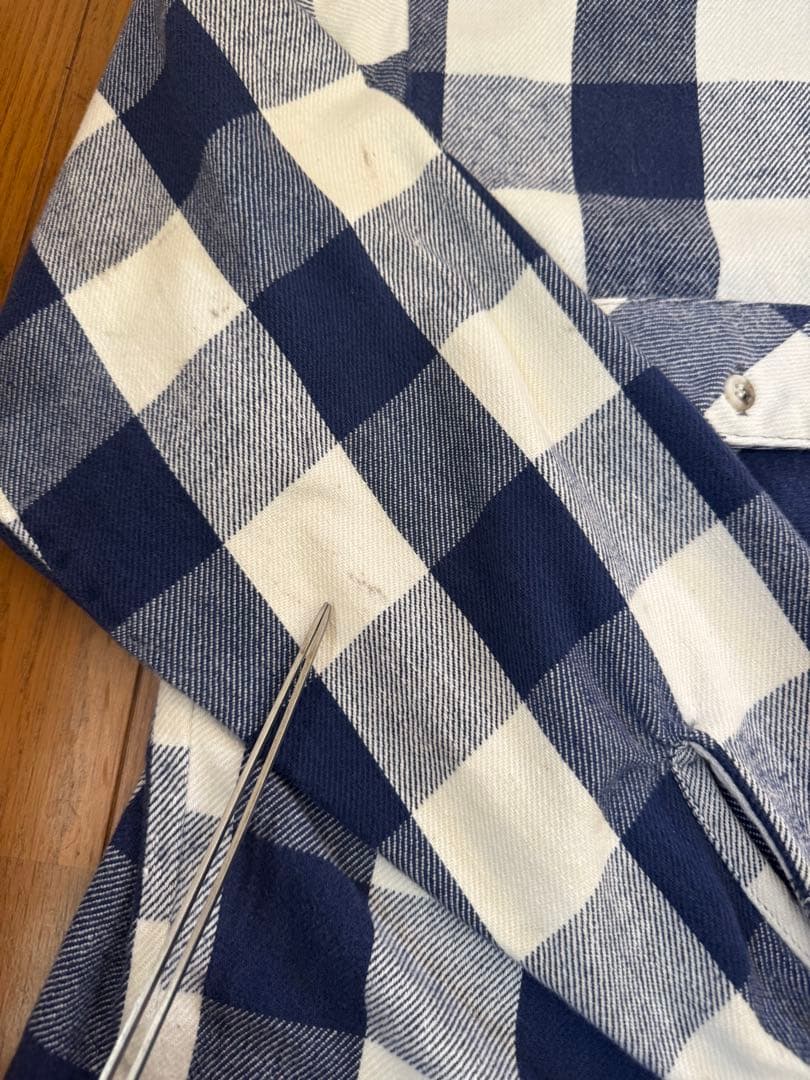 【人気】70s〜80s FIVE BROTHER ネルシャツ 16-L-16½