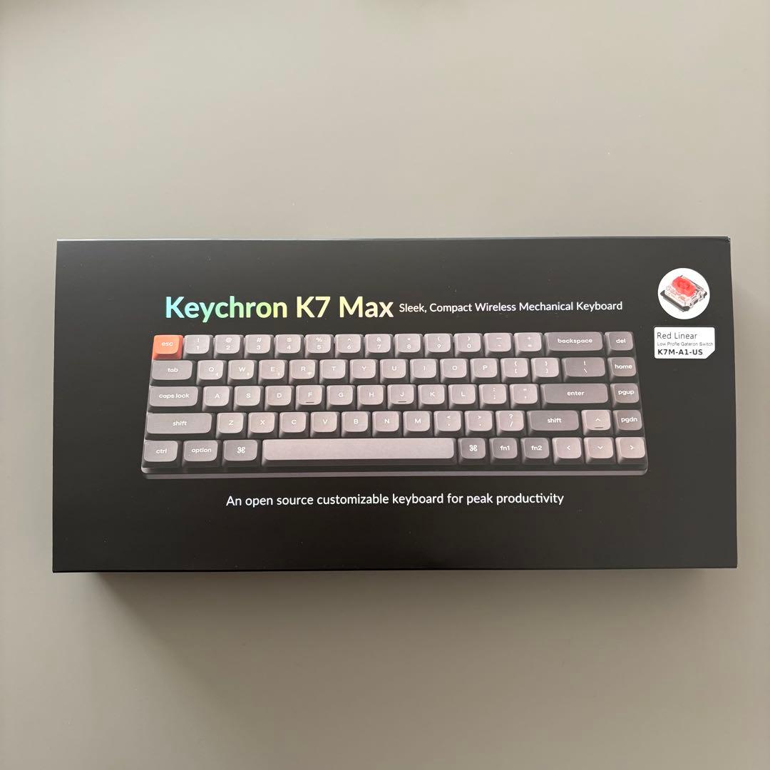 Keychron K7 Max QMK/VIA（赤軸、US配列）