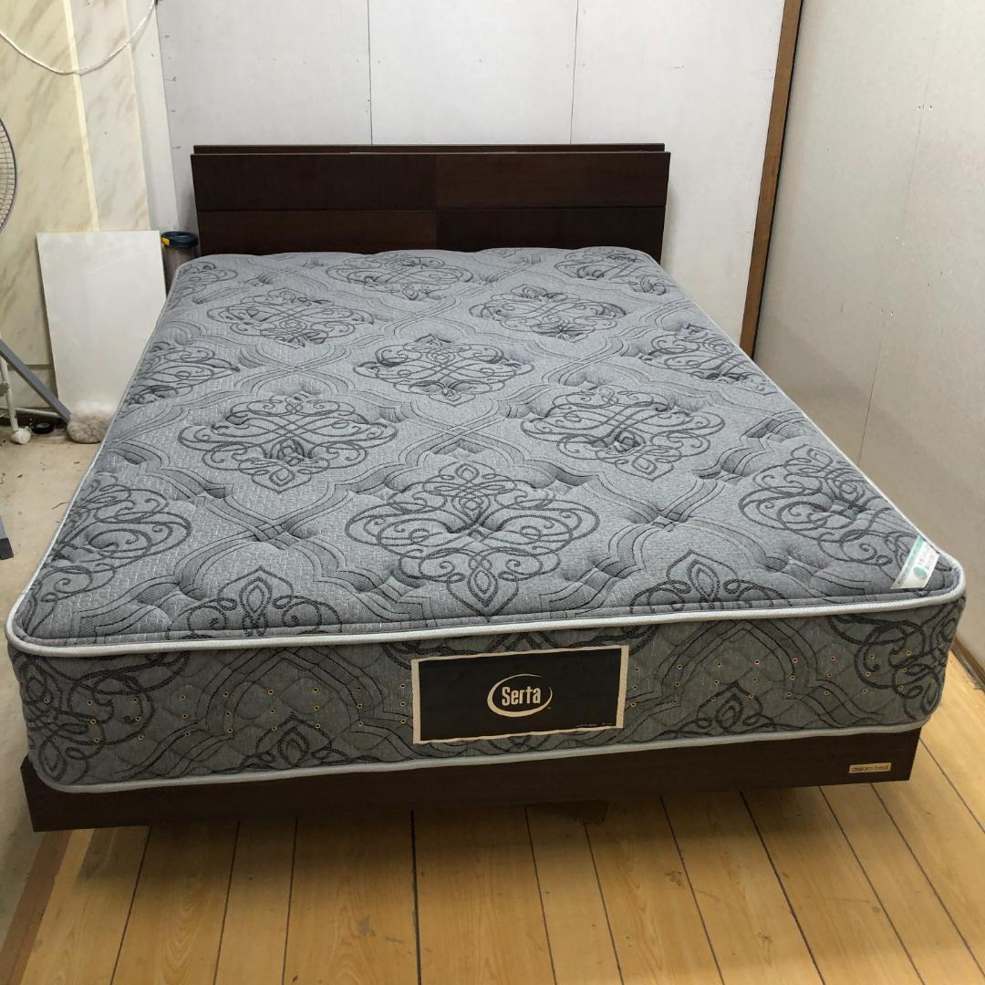 送料無料　超美品　サータ × ドリームベッド ダブル マットレス 88214-
