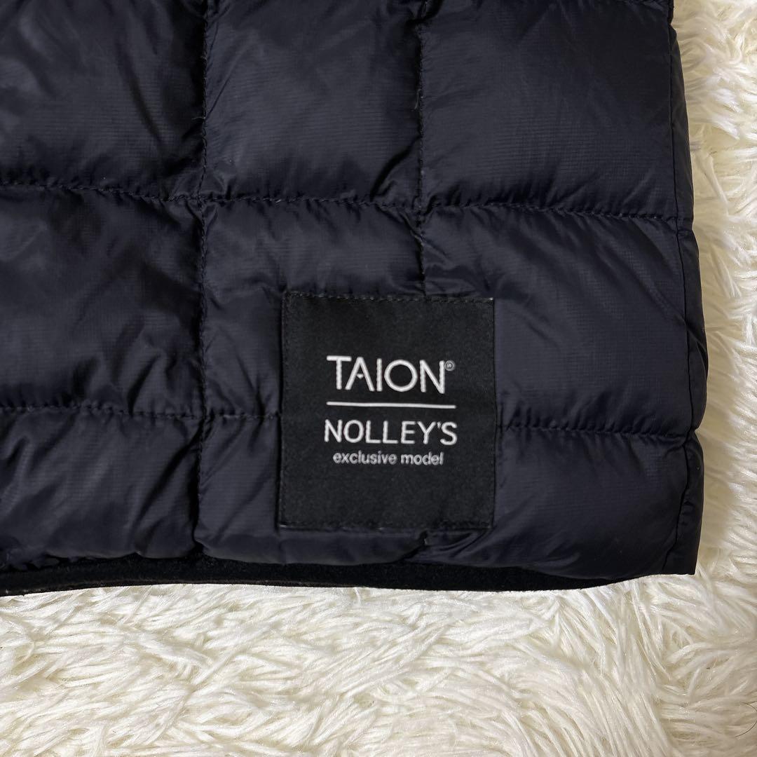 NOLLEY'S × TAION リバーシブル ダウンコート ボア M 黒