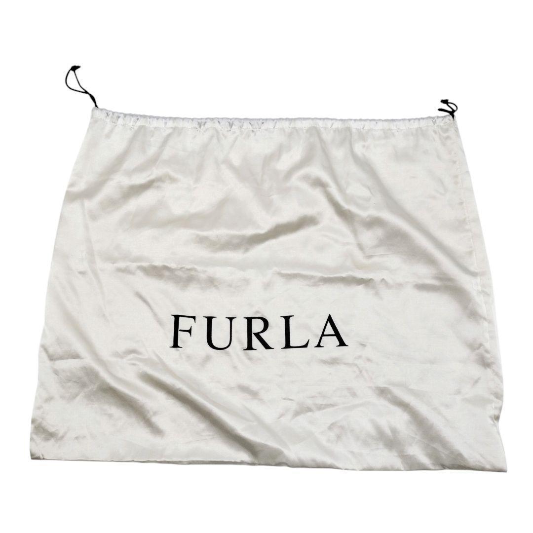 美品　希少　フルラ　2way　ボストンバッグ　オールレザー　斜め掛け　アイボリー