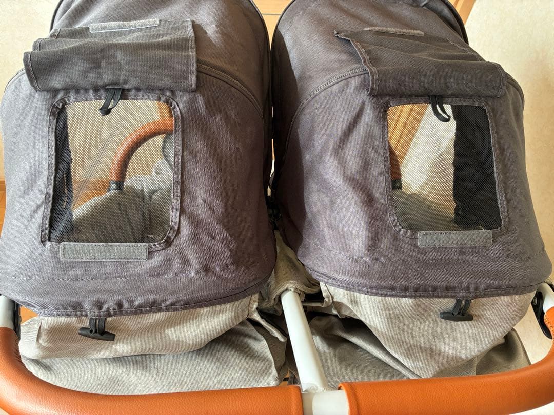 エアバギーココダブルEXフロムバース 双子 グレーブラウン