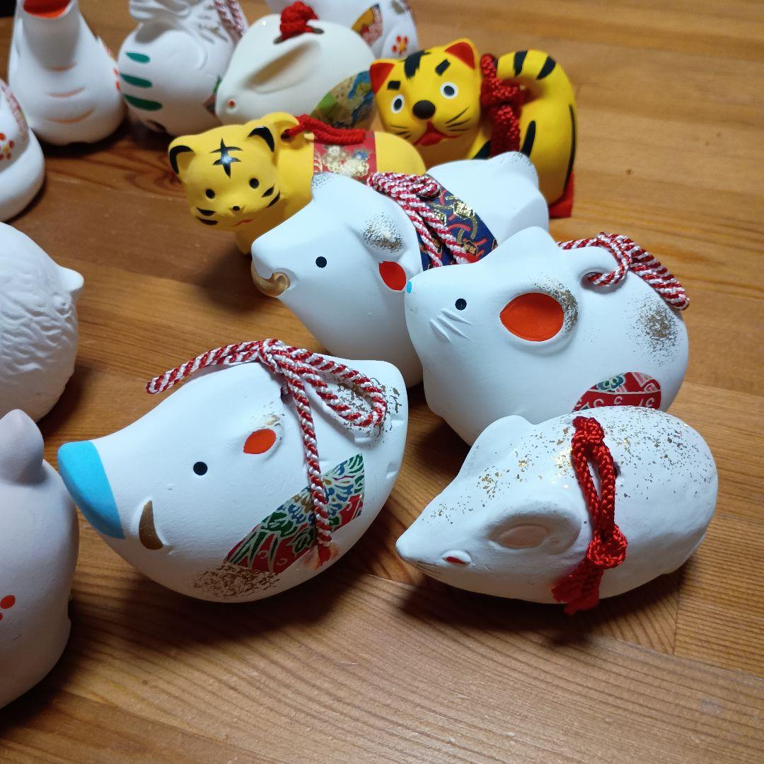 x5 土鈴　十二支　縁起物