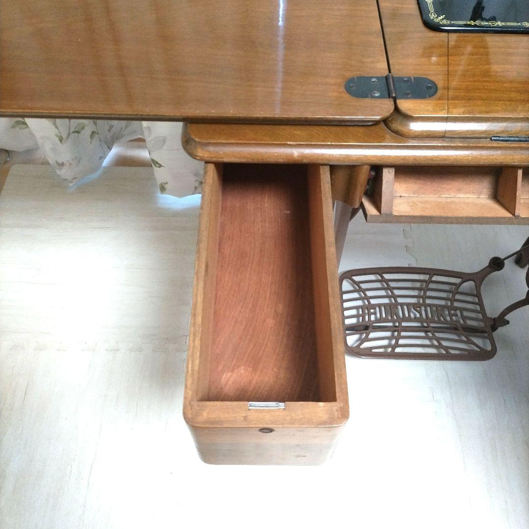 福助　FUKUSUKE 　ミシン台　　　アンティークミシン　 フクスケ