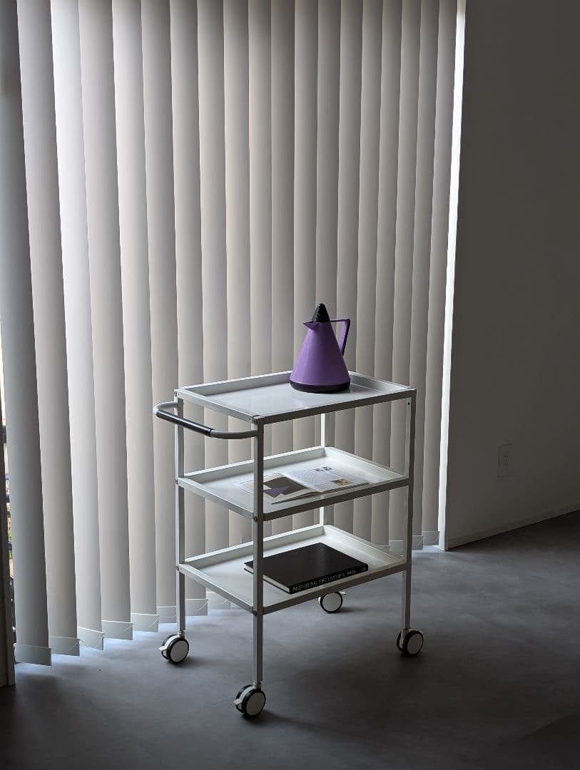 USED/スチール ワゴンラック メディカルワゴン モダン サロンワゴン