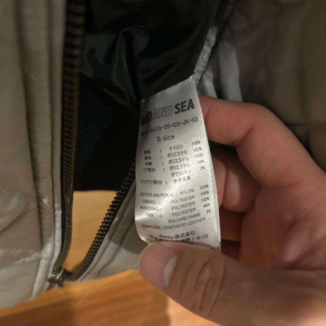 WIND AND SEA グレー MA-1ジャケット