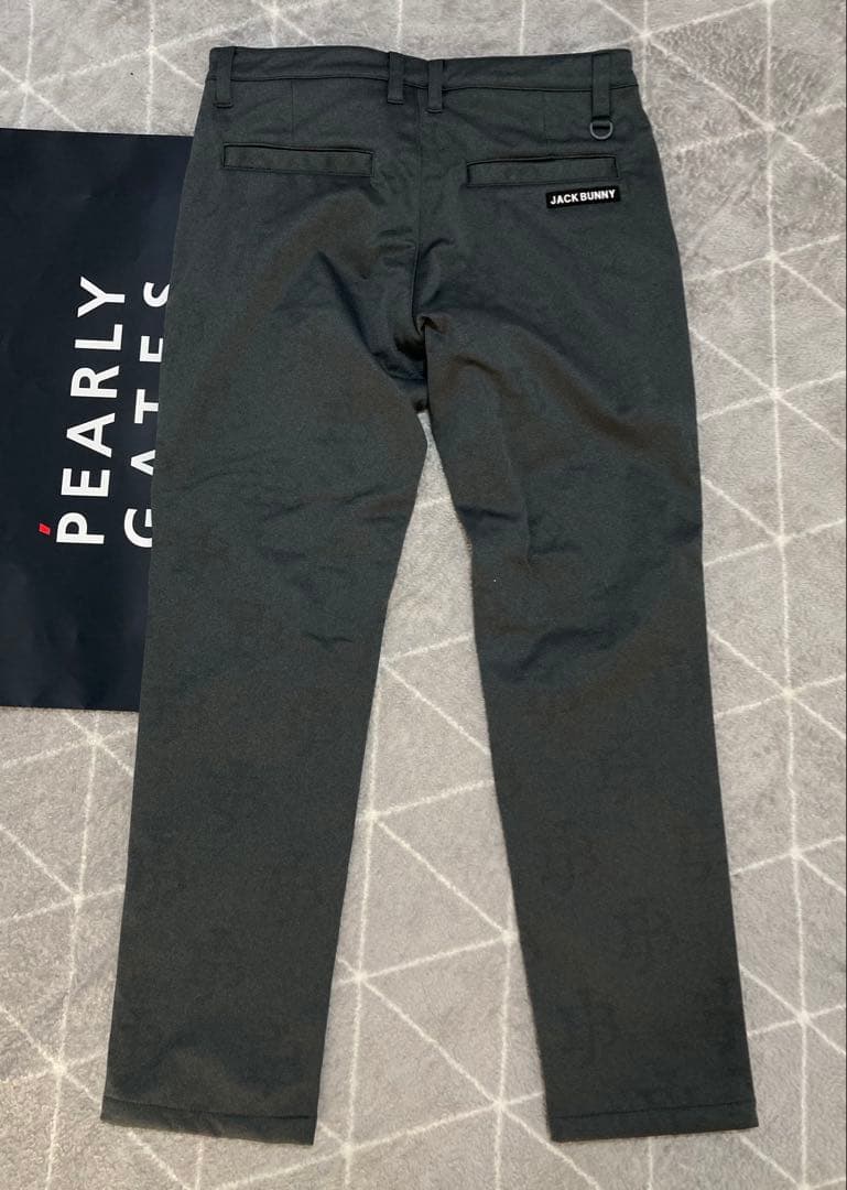 新品 ジャックバニー ピンソニック裏フリース 防風テーパードパンツ(5)Lグレー