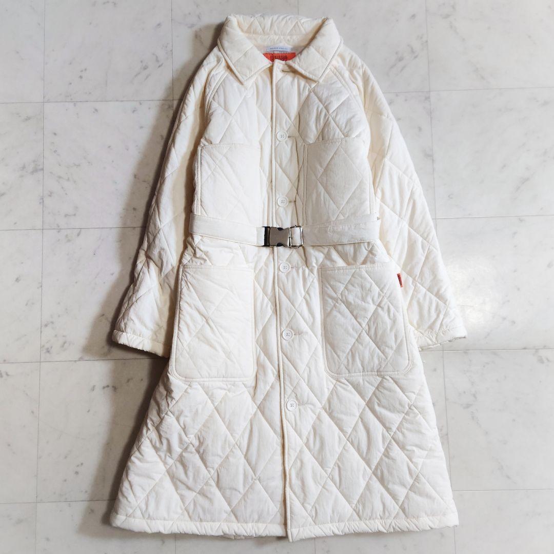 美品♪メゾンスペシャル×ユニバーサルオーバーオール フリーザーコート ホワイト系