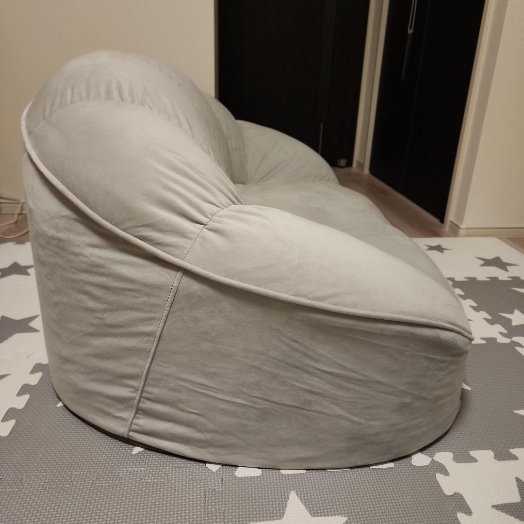 ロマンティックプリンセス　くすみダスティカラーのシェルソファ1.5人掛け