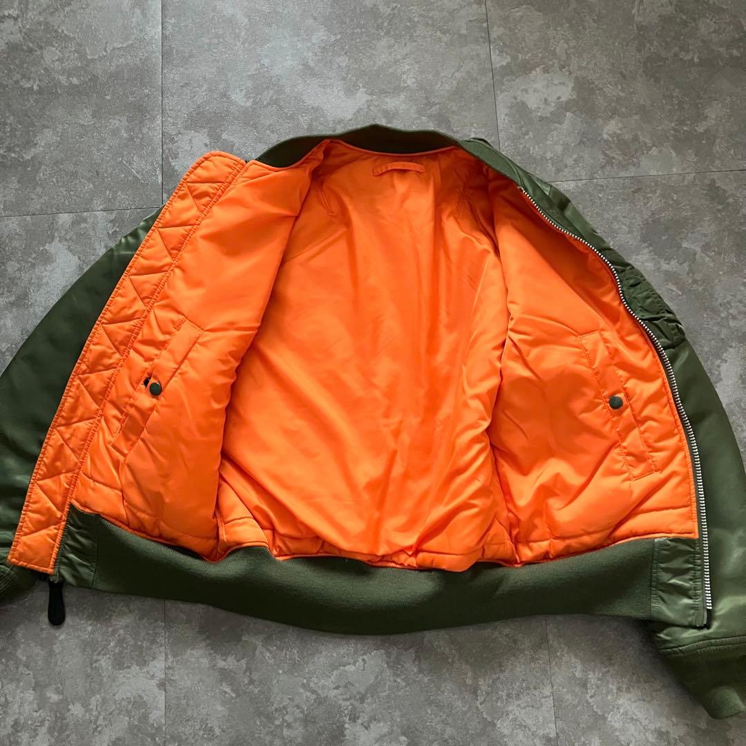 ALPHA MA-1 flight bomber jacket green 短丈