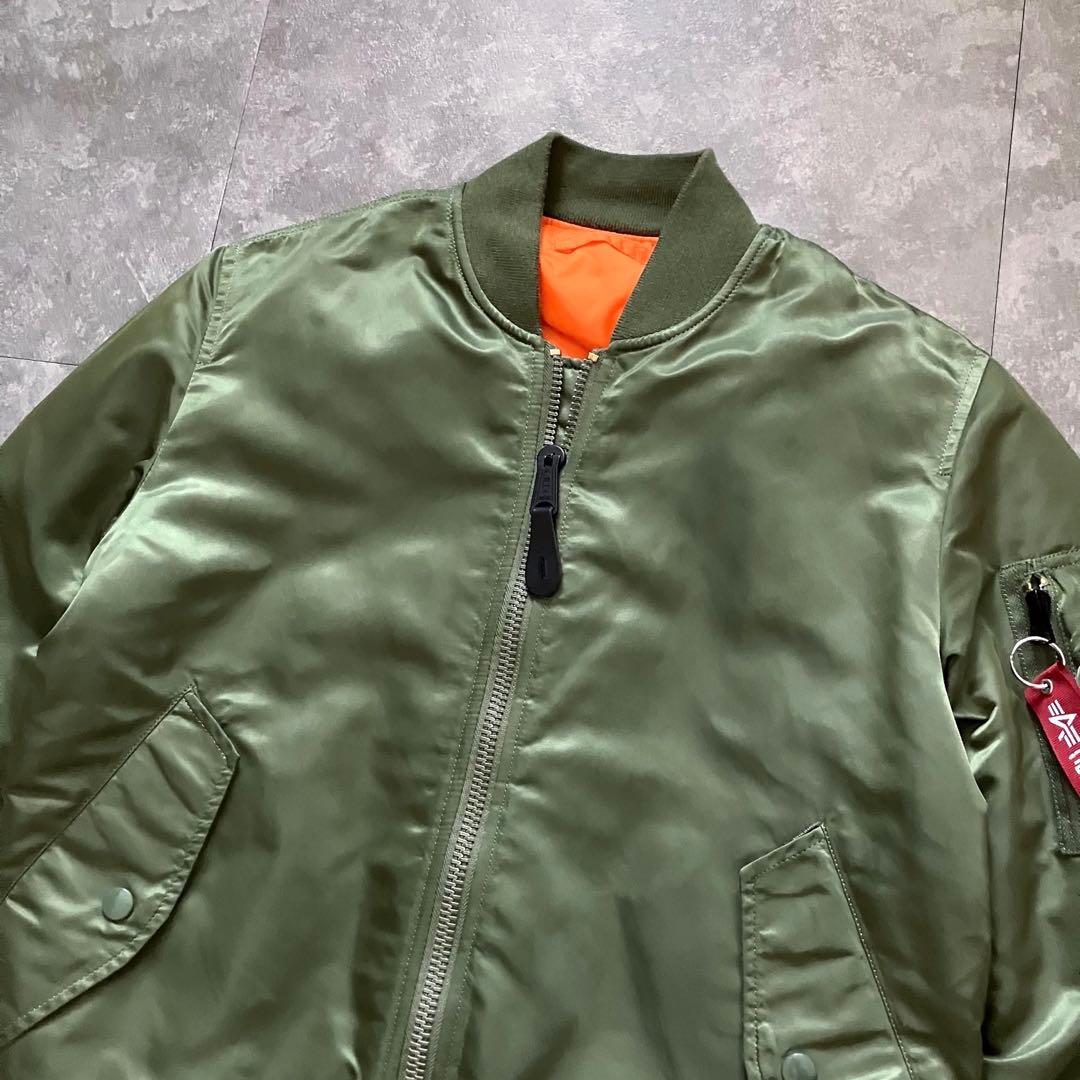 ALPHA MA-1 flight bomber jacket green 短丈