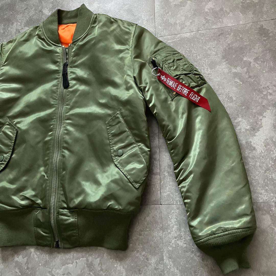 ALPHA MA-1 flight bomber jacket green 短丈