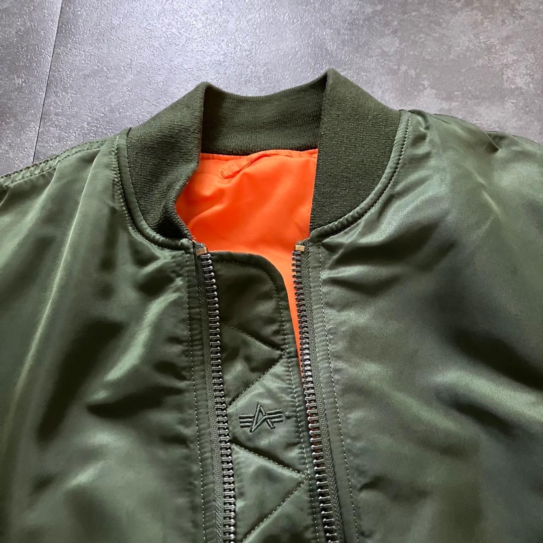 ALPHA MA-1 flight bomber jacket green 短丈