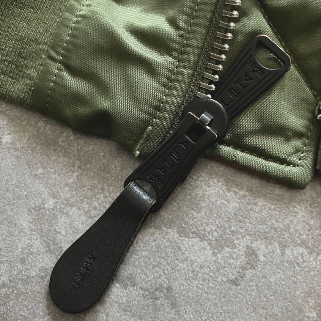 ALPHA MA-1 flight bomber jacket green 短丈