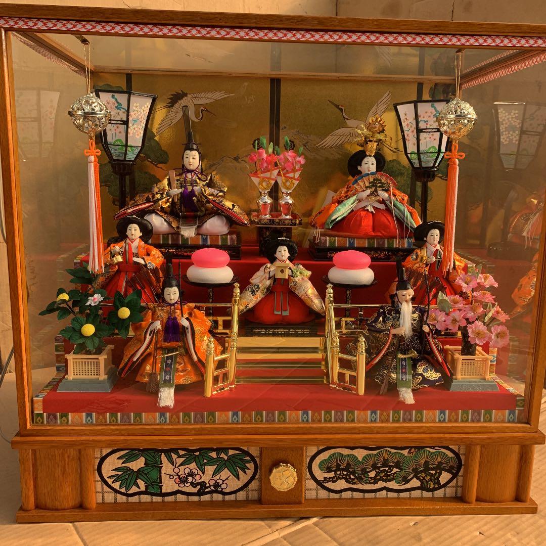 雛人形 ひな人形 7人 ライト オルゴール 値下げしました
