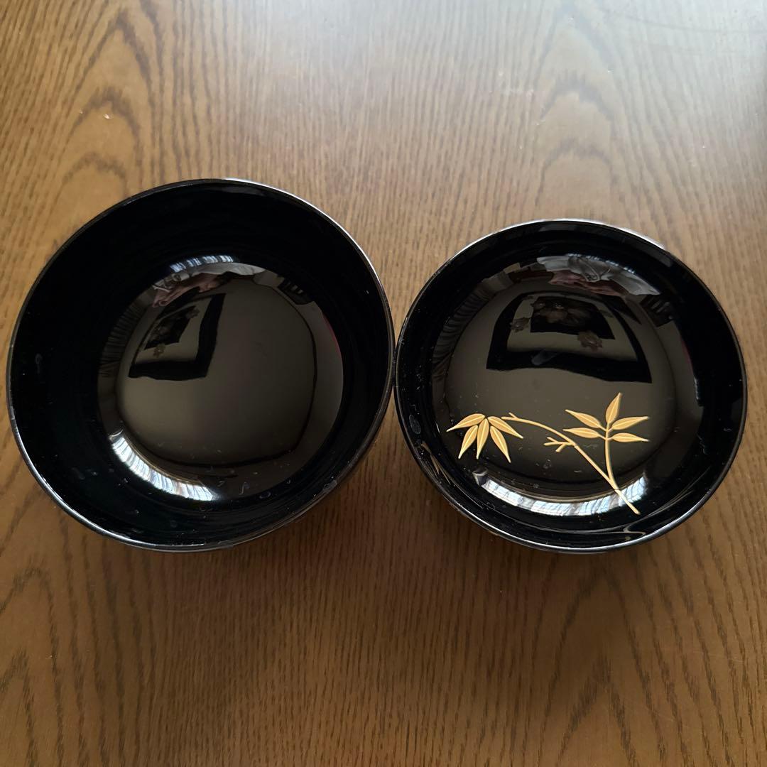 象彦　黒塗り吸物椀