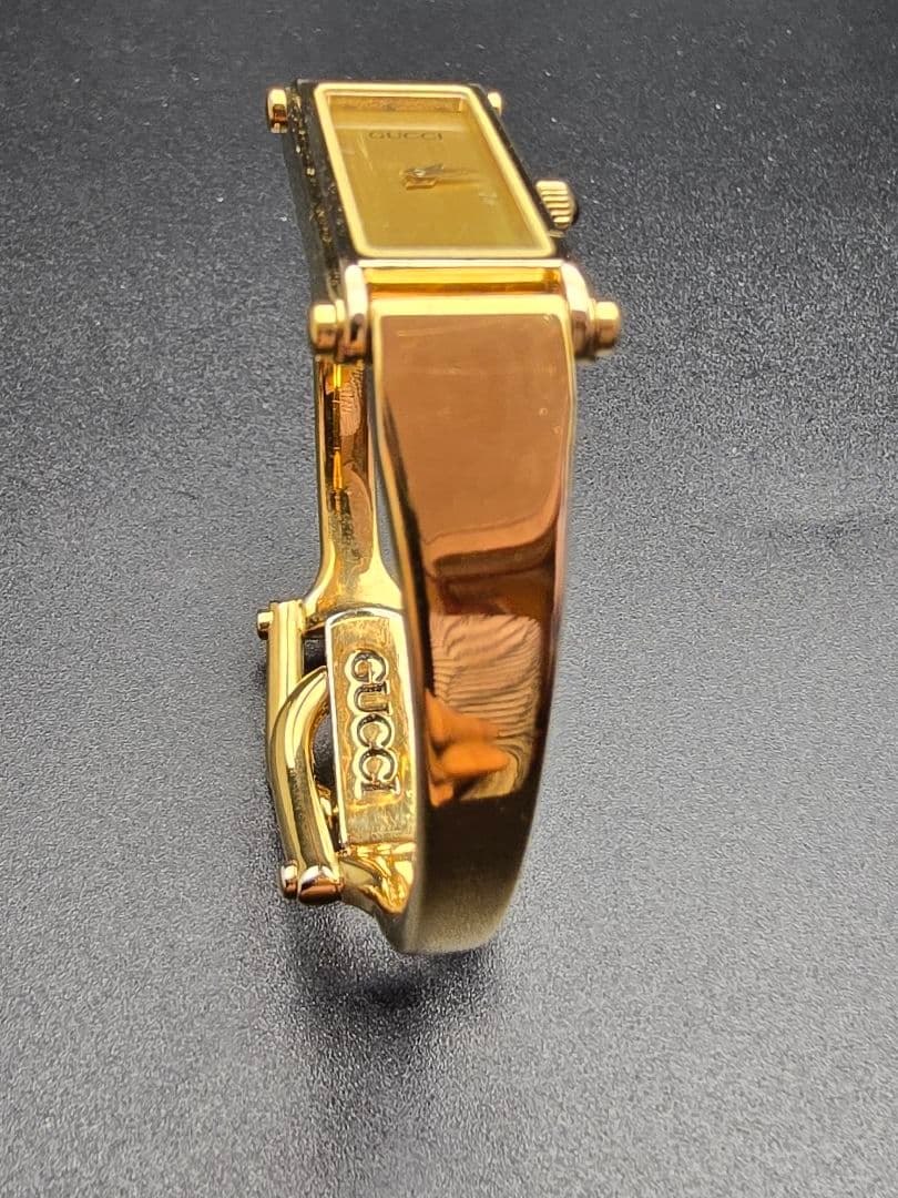 稼働 電池交換済 1500L グッチ GUCCI ゴールド eta280 腕時計