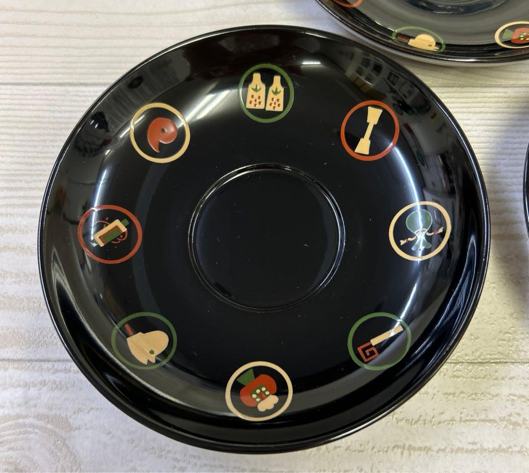 会津本塗り　招福茶たく　5客セット