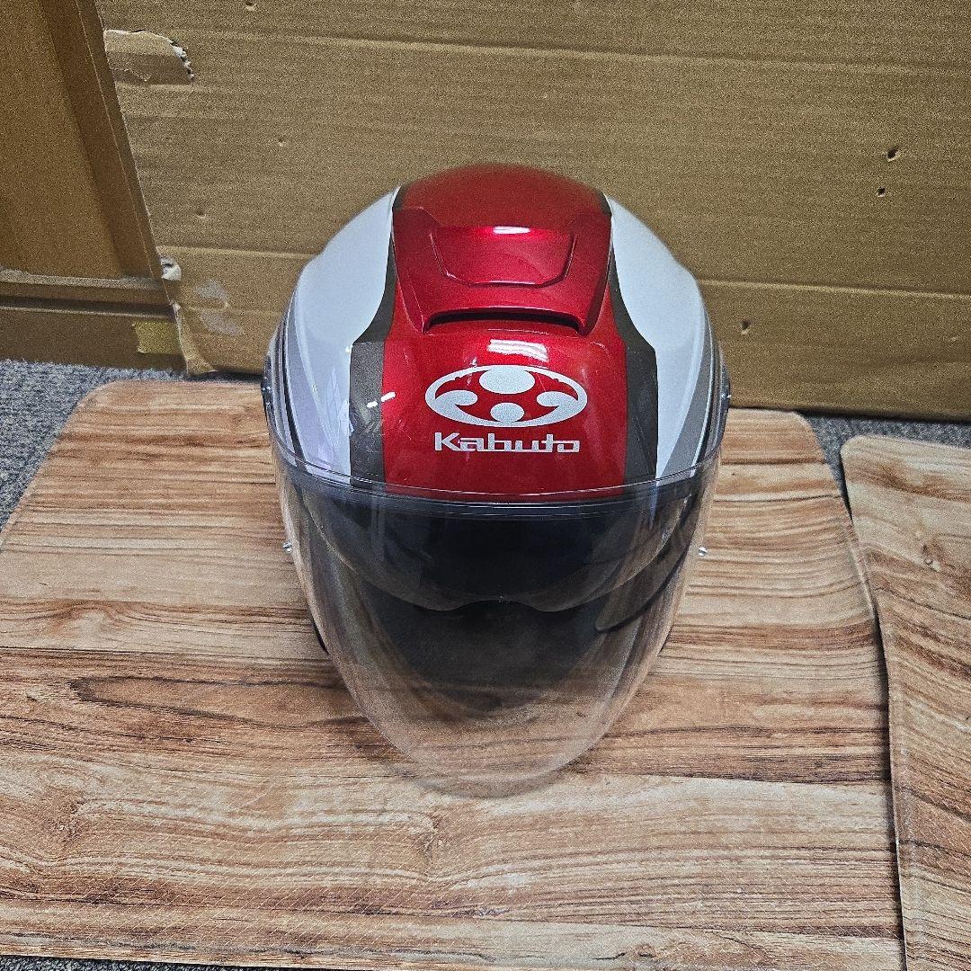 Kabuto ASAGI XL ジェットヘルメット 赤/白