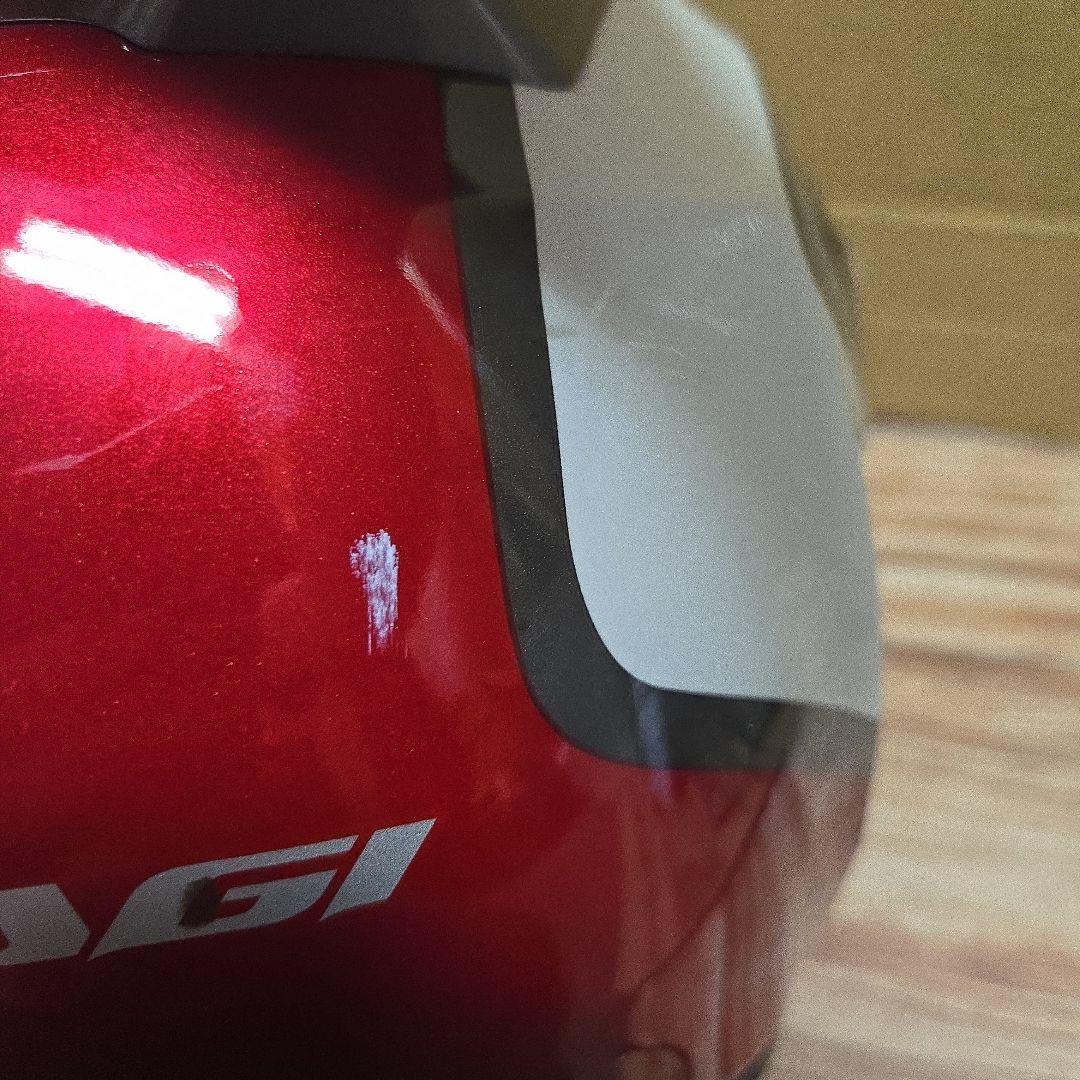 Kabuto ASAGI XL ジェットヘルメット 赤/白