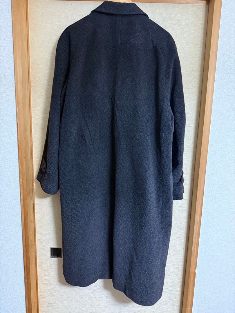 阪急購入 Giorgio Armani カシミヤ混チェスターコート ダークグレー