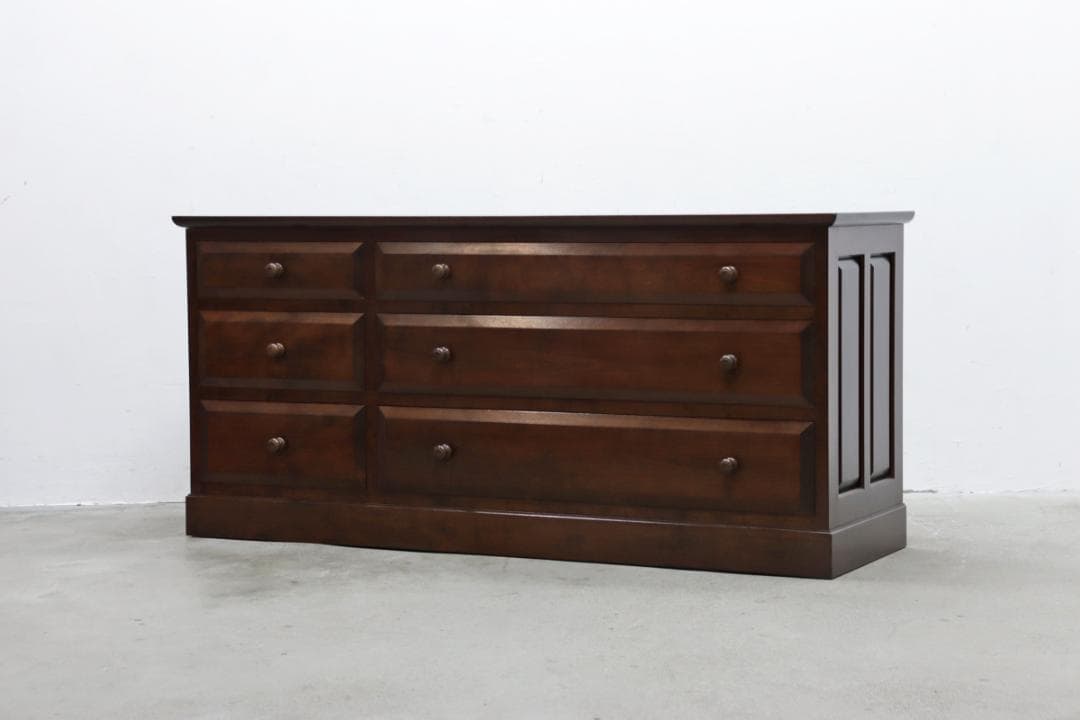 松本民芸家具 E-33型 ローチェスト ミズメザクラ無垢材 ローボード タンス