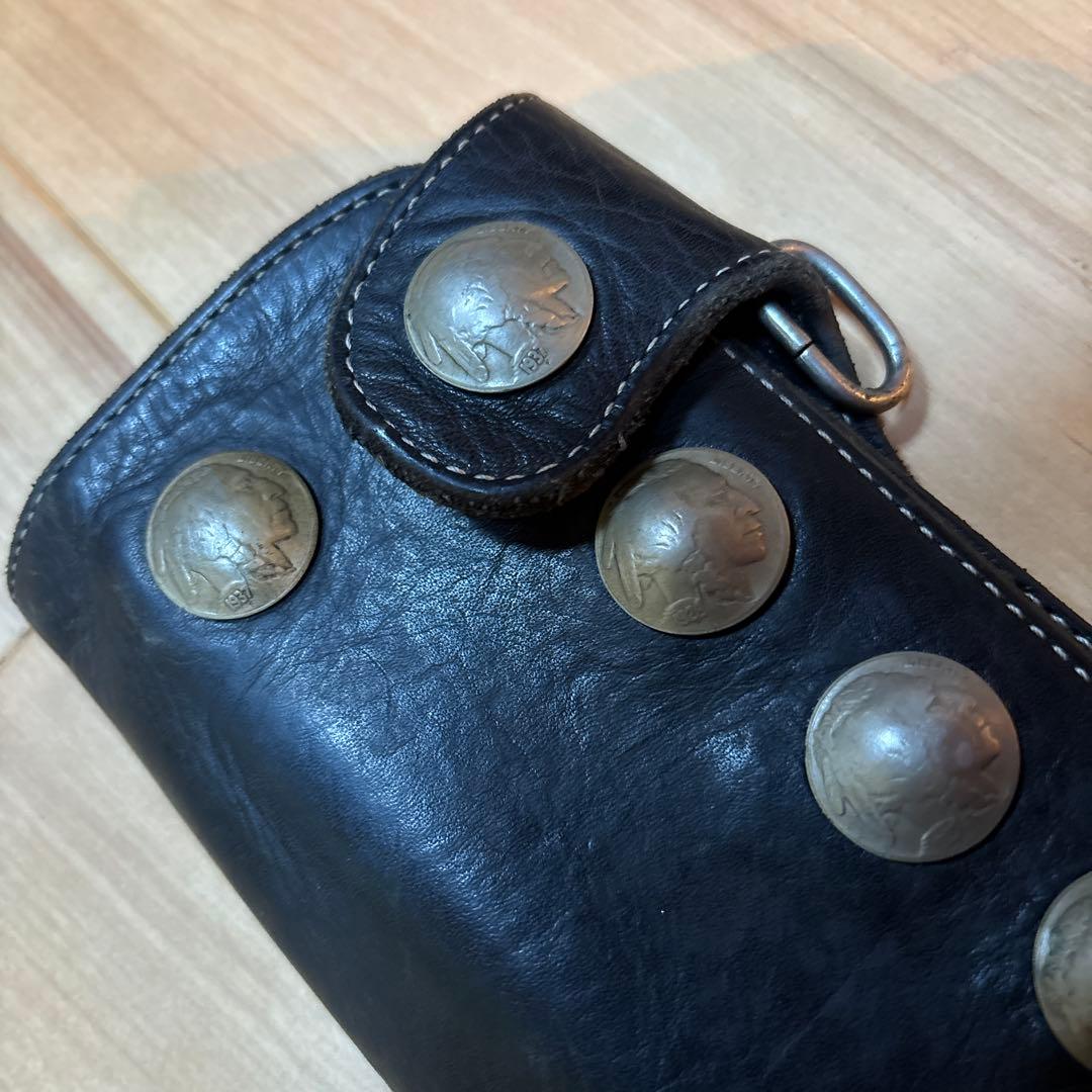 RED MOON OB-02C オールドバイカー 長財布　90s コンチョ