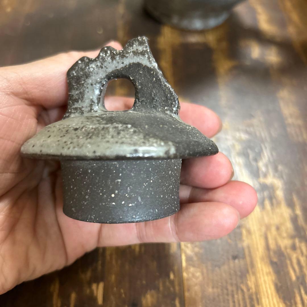 ゆ*き様 作家　陶芸作家　1点もの　ゴツゴツごっつい個性的なポット　急須　水差し