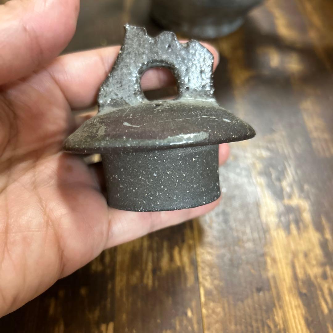 ゆ*き様 作家　陶芸作家　1点もの　ゴツゴツごっつい個性的なポット　急須　水差し