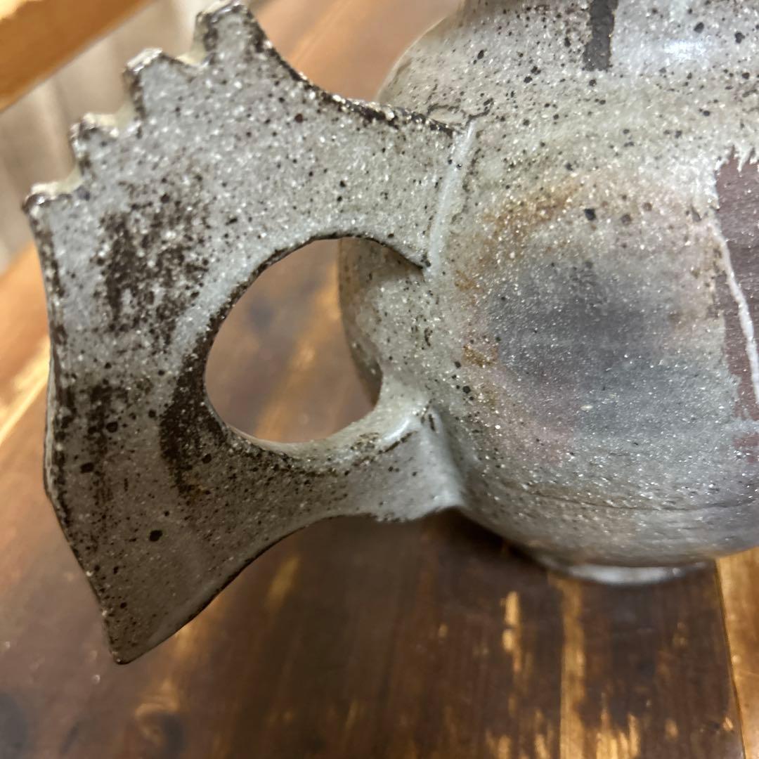 ゆ*き様 作家　陶芸作家　1点もの　ゴツゴツごっつい個性的なポット　急須　水差し