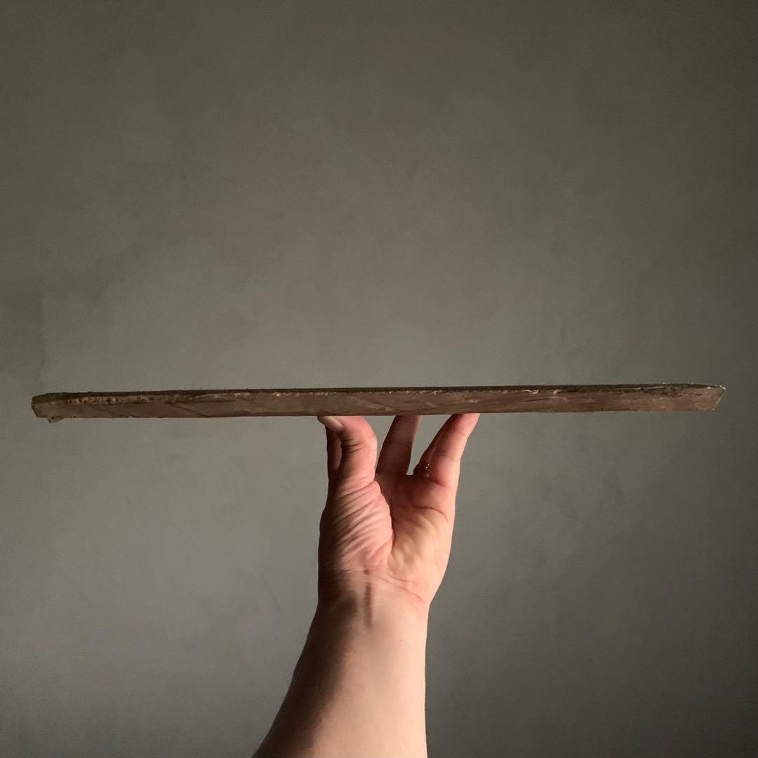 枯れ板 松の 古材 敷板 徳利と盃をのせて独酌の盆として 古道具 アンティーク