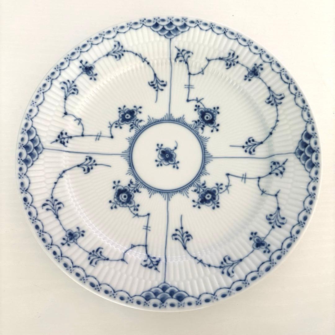 ロイヤルコペンハーゲン　ブルーフルーテッドハーフレースプレート　27cm 6枚