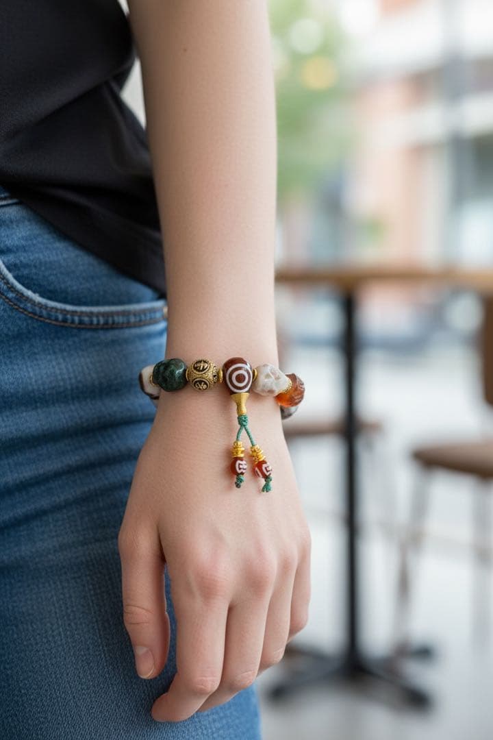 天然石スカル！力強く、守護・再生・引き寄せをテーマにしたブレスレット