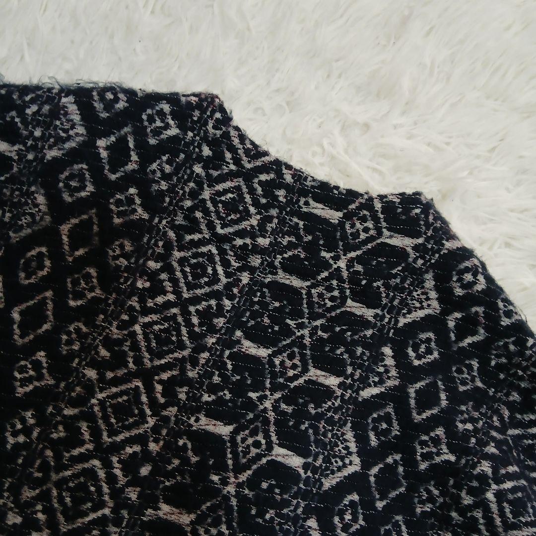 【ne Quittez pas】ウールジャカードラップコート