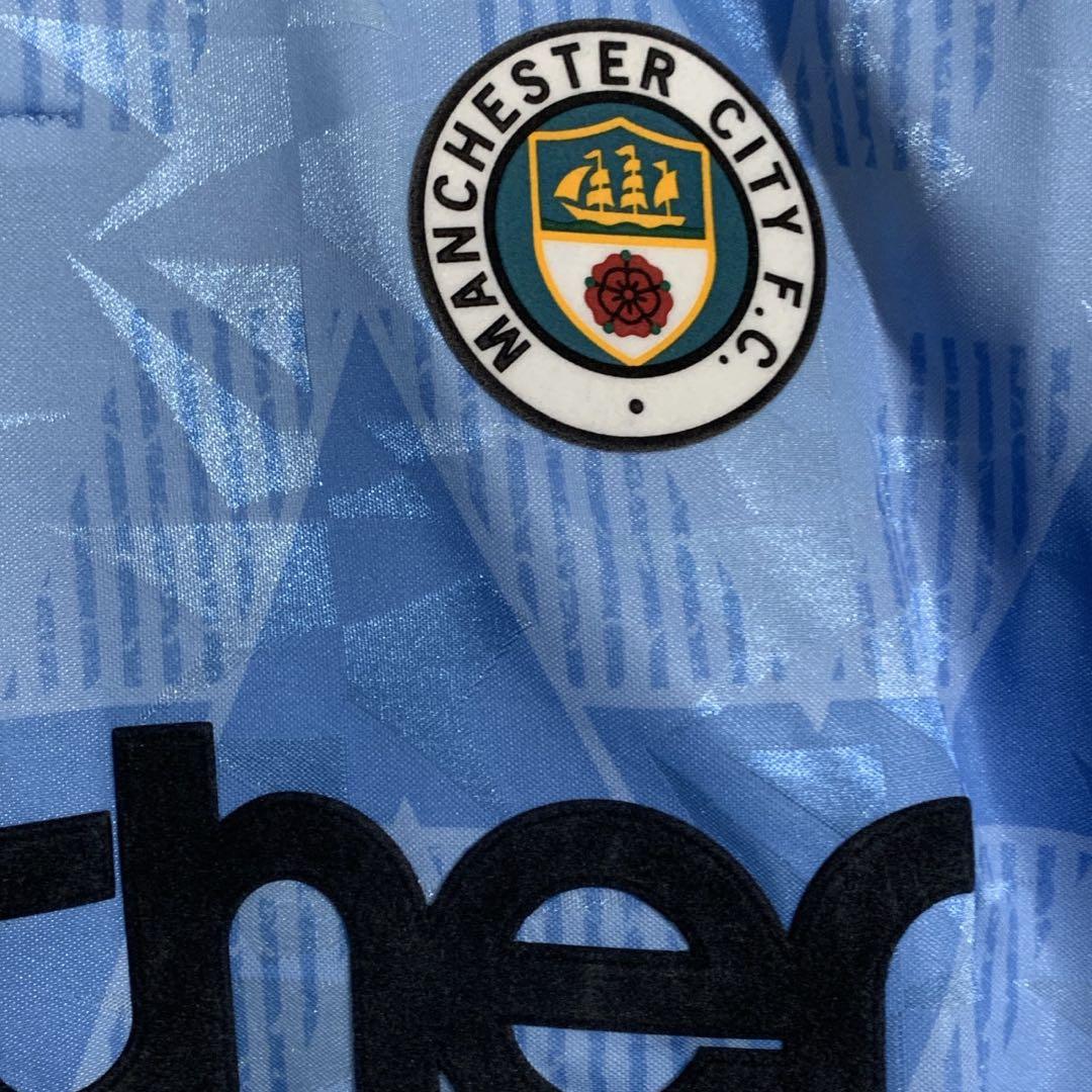 マンチェスター・シティ 89-91年 ホームシャツ Lサイズ ナイアル・クイン