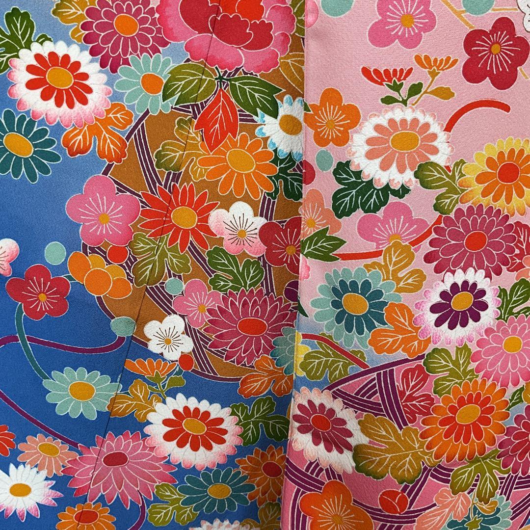 ぬぴぴNo.109 七五三　7歳　　正絹着物セット