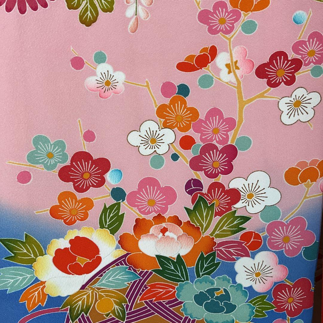 ぬぴぴNo.109 七五三　7歳　　正絹着物セット