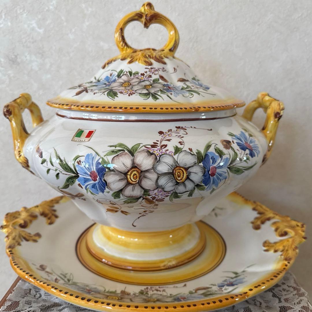 イタリアNOVEアンティーク希少チュリーン食器
