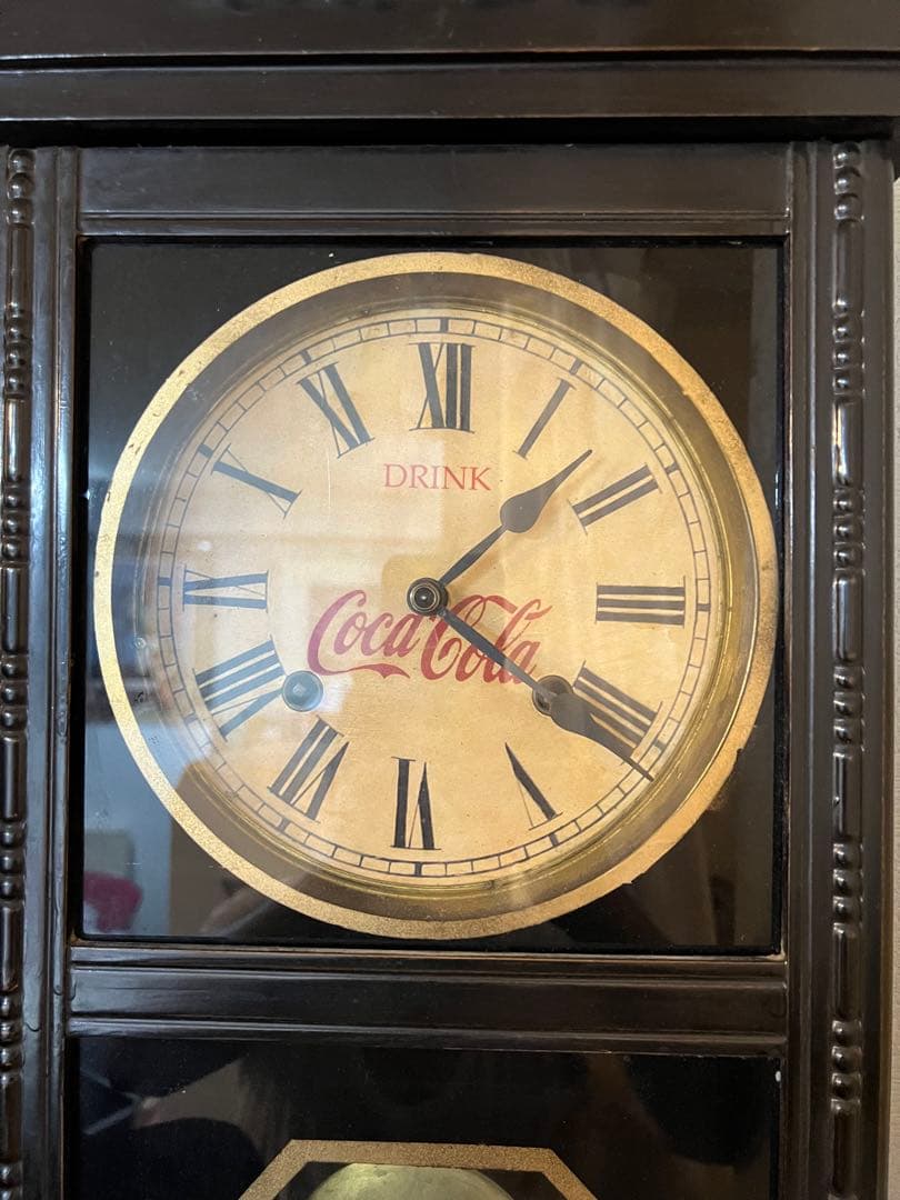 ビンテージ　コカコーラ柱時計　昭和レトロ