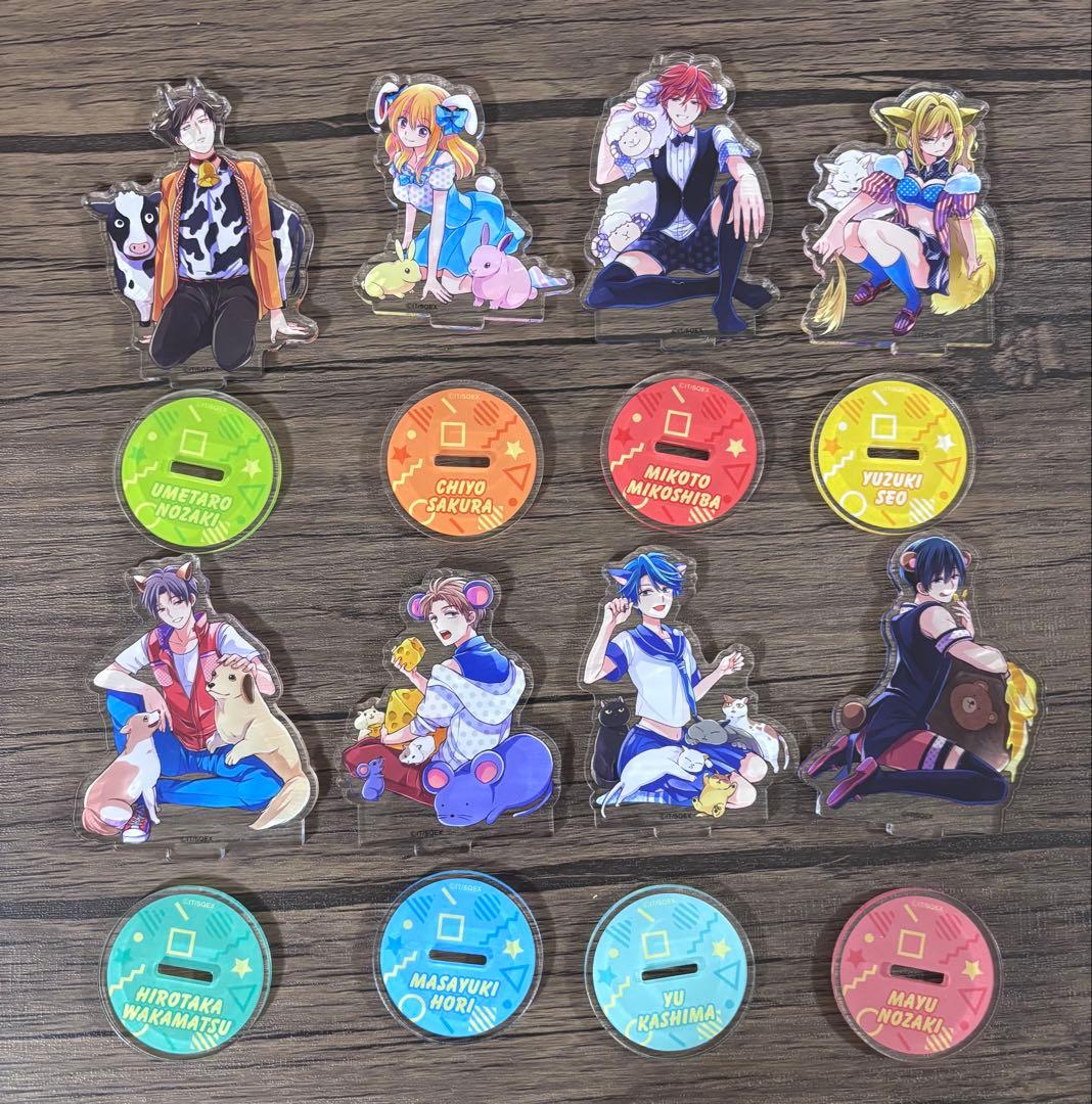 月刊少女野崎くん　アクリルスタンドコレクション（ケモ耳姿）　8個セット